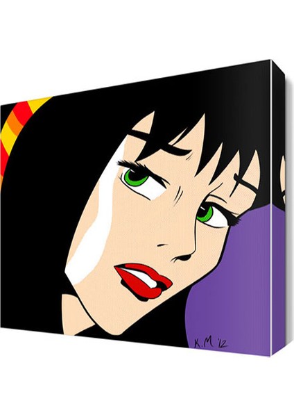 Pop Art Model3 Canvas Tablo 40x40 cm