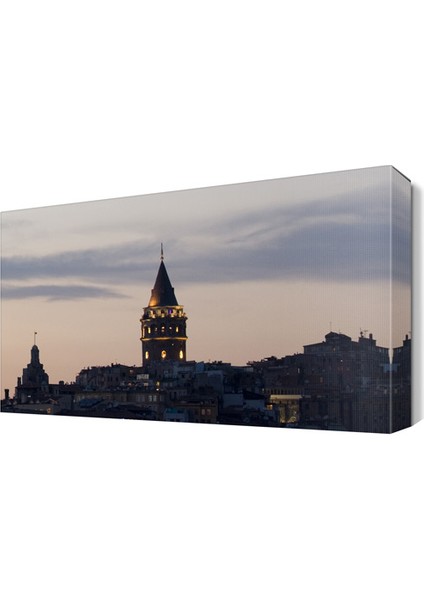 Gece Galata Kulesi Tablosu 75x50 cm