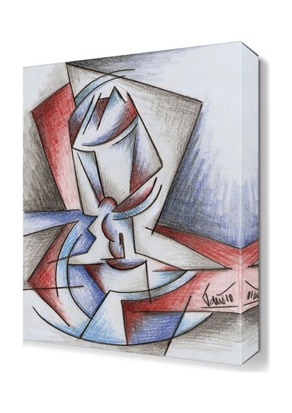 Dekoratif Geometrik Şekiller Tablo 45x30 cm