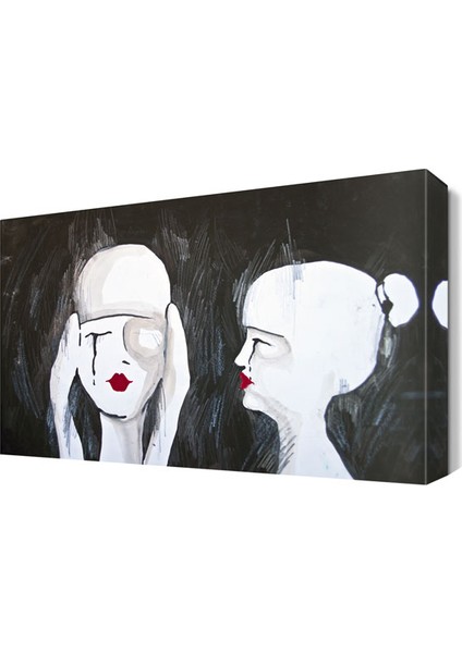 Üzgün Kadınlar Tablosu 45x30 cm