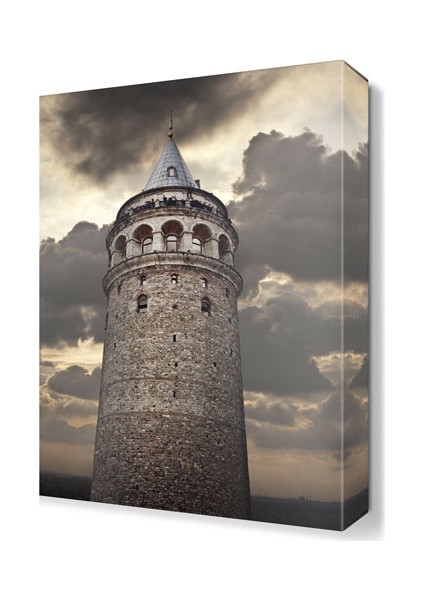 Bulutlar ve Galata Kulesi Tablo 45x30 cm