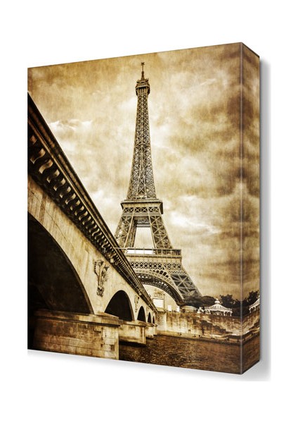 Eyfel Kulesi Köprü Tablosu 45x30 cm