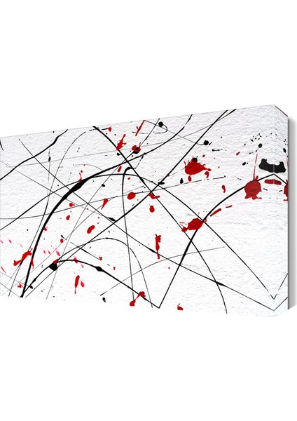 Kırmızı Çiçekler Tablo 45x30 cm