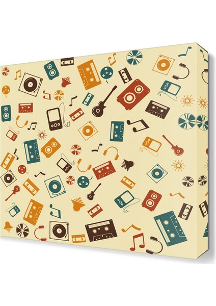 Dekoratif Entrumanlar Canvas Tablo 30x30 cm