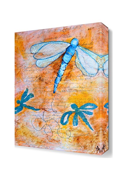 Mavi Yusufcuklar Tablosu 45x30 cm