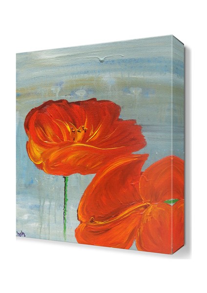 Yağlı Boya Gelincik Tablosu 45x30 cm