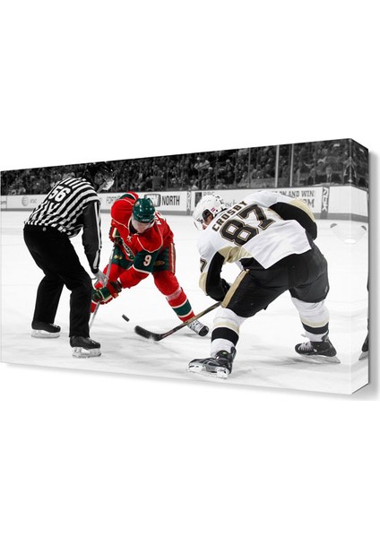 Buz Hokeyi Canvas Tablo 45x30 cm