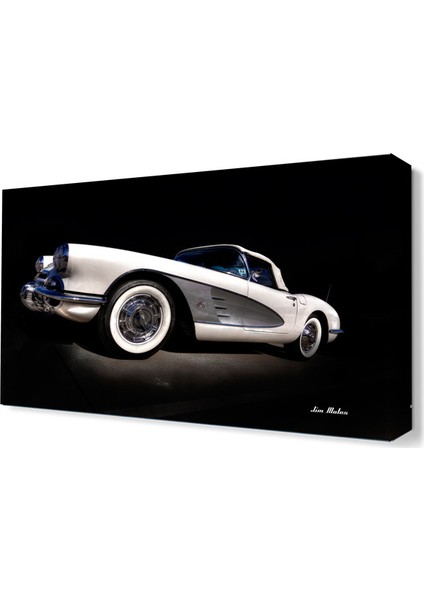 1960 Corvette Canvas Tablo 60x40 cm