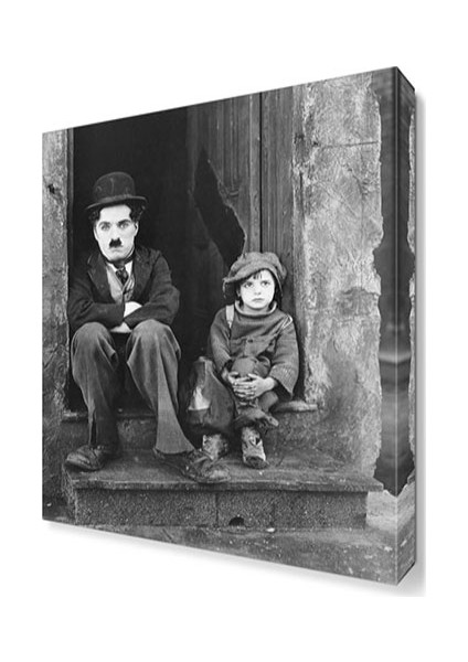 Chaplin The Kid Canvas Tablo 60x40 cm