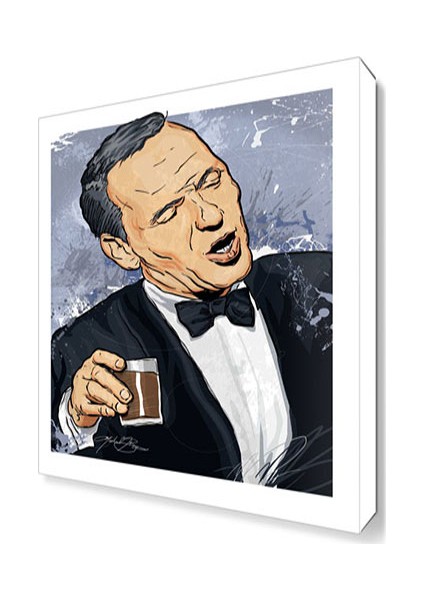 Frank Sinatra Canvas Tablo 80x80 cm