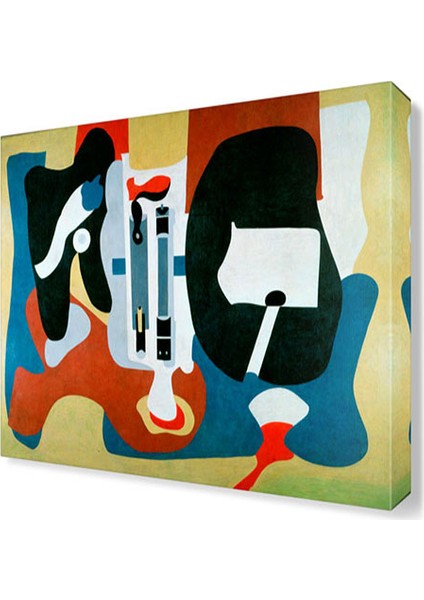 A.Gorky Soyut2 Canvas Tablo 60x60 cm