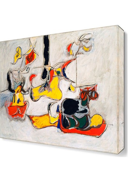 Arshile Gorky Soyut2 Canvas Tablo 30x30 cm