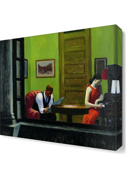Gazete Okuyan Adam Canvas Tablo 80x80 cm