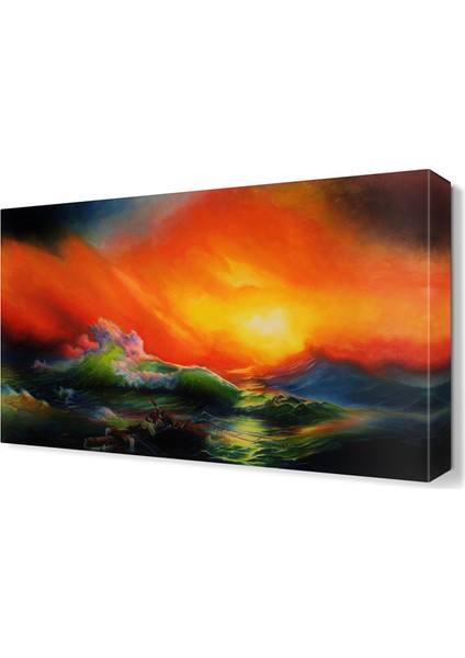 Denize Düşenler Canvas Tablo 60x40 cm