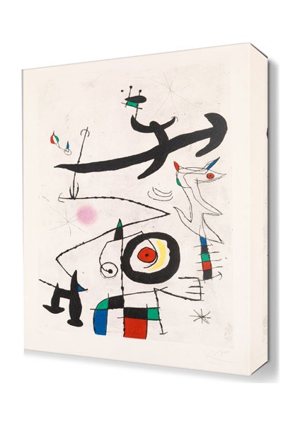 Joan Miro4 Canvas Tablo 75x50 cm