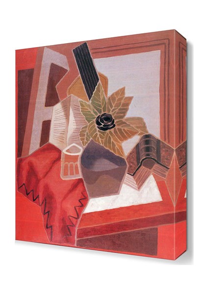 Masadaki Çiçekler Canvas Tablo 105x70 cm
