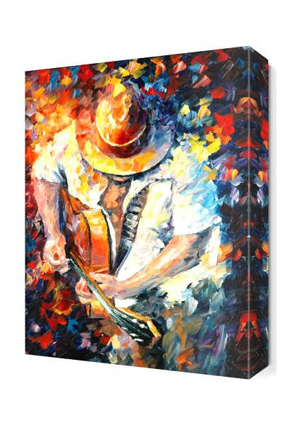 Gitarcı Canvas Tablo 45x30 cm