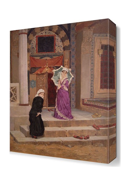 Hanımefendi Canvas Tablo 45x30 cm