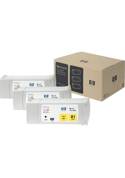 Designjet 5500 Serisi Sarı 3 Lü Set Kartuş 3*680 Ml C5069A