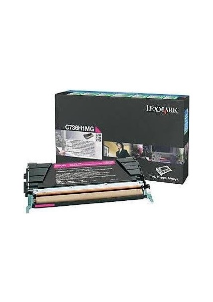 C73X X73X Kırmızı 10.000 Sayfa Toner C736H1Mg