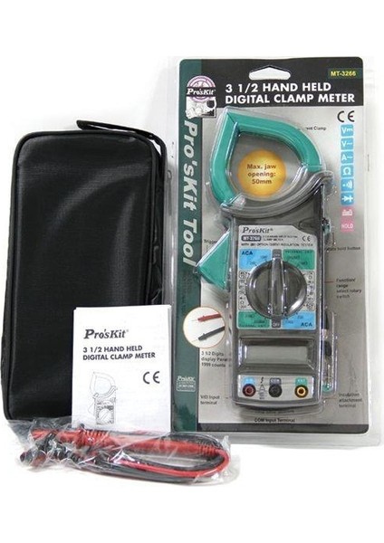 Proskıt El Tipi Dijital Pens Ampermetre Mt-3266
