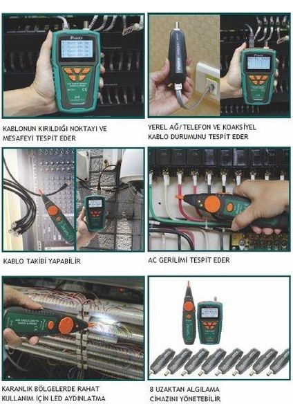 Proskıt Mt-7071 Kablo Mesafe Toner Ve Prob Kit Mt-7071