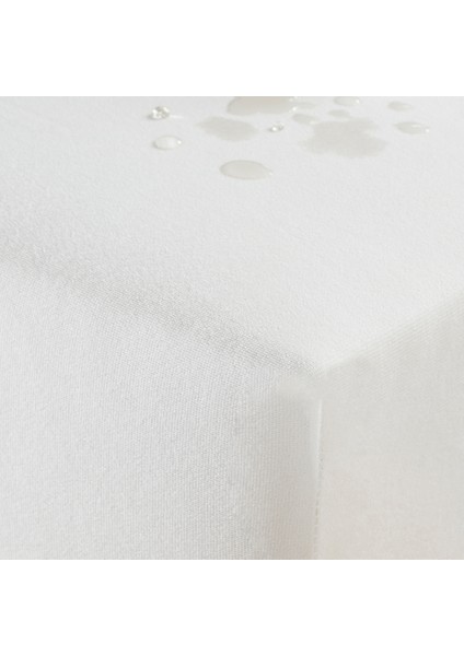 Sıvı Geçirmez Lastikli Çarşaf Tek Kişilik 100x200cm Beyaz