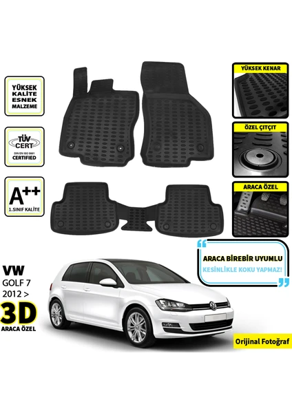 Vw Golf 7 3D Oto Paspas Seti 