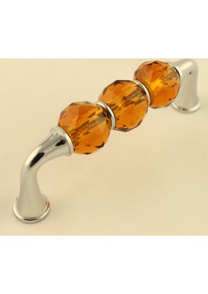 Kristal Taşlı Kulp 96Mm Kahve