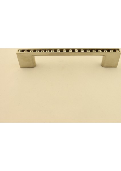 Lama Swaroski Sıralı Taşlı Kulp 96Mm İnoks - 2 Adet fiyatları