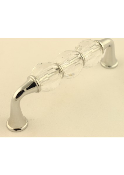 Kristal Taşlı Kulp 96Mm Seffaf