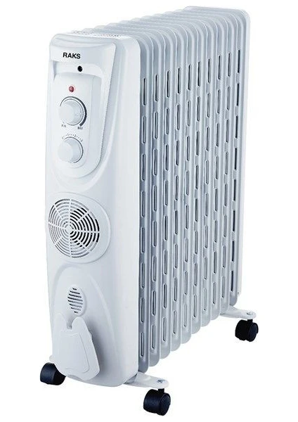 Ilıca Yağlı Radyatör 11 Dilim 2300 W Fanlı Isıtıcı Siyah