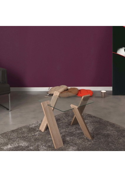 Roman Mini Sehpa Açık Meşe