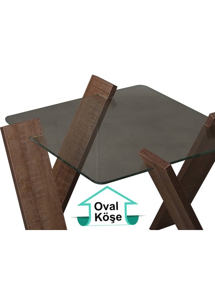 Roman Mini Sehpa Koyu Meşe fiyatları