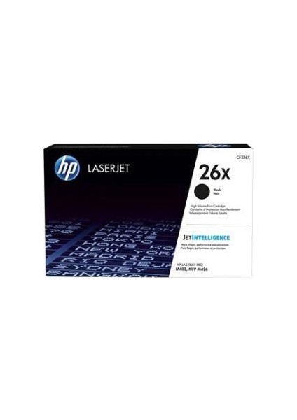 26X Siyah Kontratlı Yüksek Kapasite Toner Cf226Xc