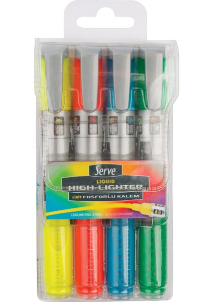 Likit Fosforlu Kalem Karma 4 Lü Blister SV-LKTFB4KRA
