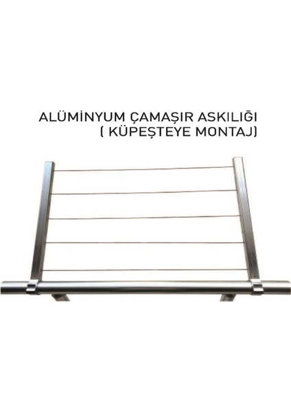 Alüminyum Çamaşır Askılığı - Küpeşteye Montajlı