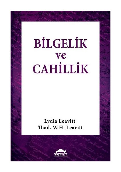 Bilgelik Ve Cahillik