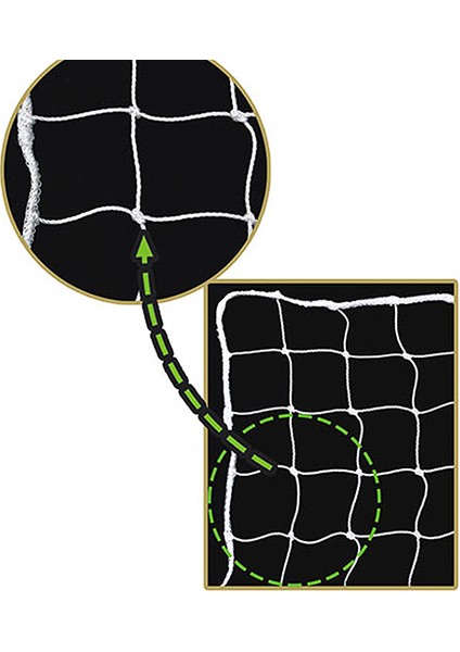 Futbol Kale Ağı Beyaz 2,5 mm
