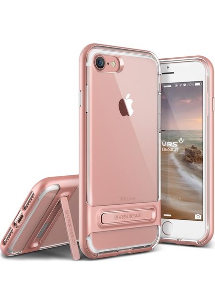 iPhone 8/7 Crystal Bumper Kılıf Steel Silver