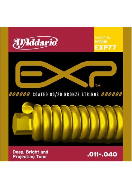 Daddario Exp77 Mandolin Teli Kumlu 011
