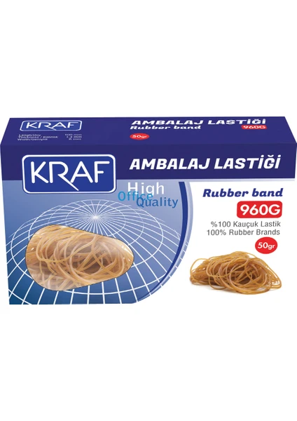 Ambalaj Lastiği %100 Kauçuk   50Gr 960G