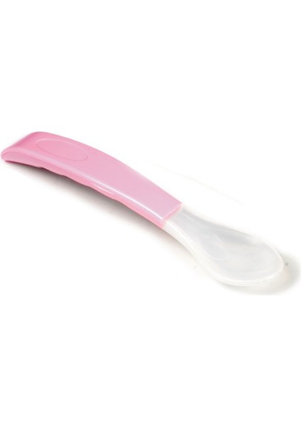 Silikon Uçlu Kaşık Tekli Paket Pembe