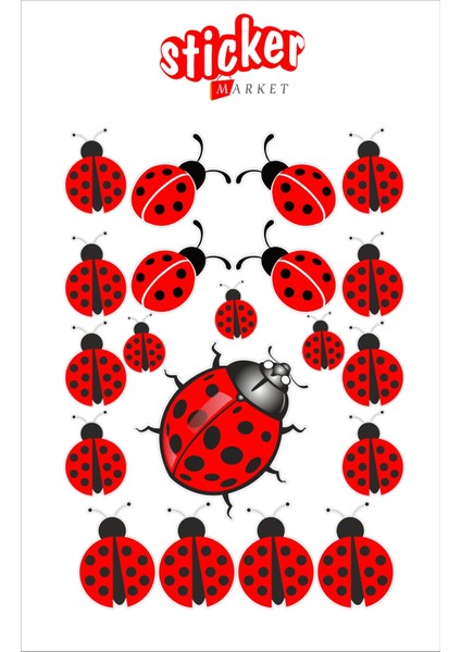 Uğur Böceği Sticker Seti