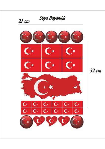 Bayrak Sticker Seti