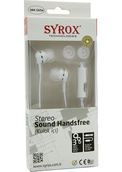 3.5Mm Mikrofonlu Kulaklık Syr-K1