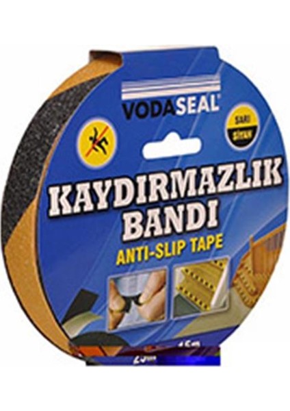 Kaydırmazlık Bandı 25Mmx15Mt - Sarı&Siyah