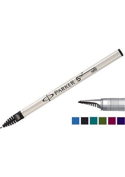 Parker 5th Refilli Tekli Kutu Medium Uç Siyah 1842801