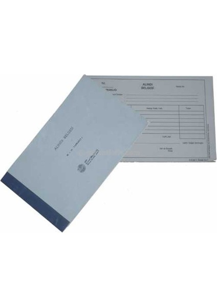 Alındı Belgesi Kayıt Karton Kapak