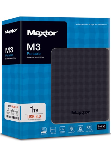 M3 1TB 2,5'' USB 3.0 Taşınabilir Disk STSHX-M101TCBM